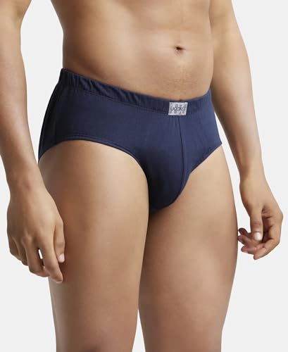 Image of Jockey 8035 Men Super Combed Cotton Solid Brief with Ultrasoft Concealed Waistband (Pack of 2)