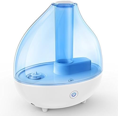 DONGSHEN Ultrasonic Cool Mist Humidifier 1.7L Capacity Diffuser Humidifiers for Bedroom Portable Personal Humidifier About 10-12 Hours, Automatically Shut-Off (White)