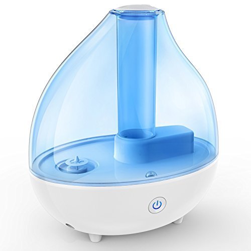 Ultrasonic Cool Mist Humidifier DONGSHEN 1.7L Capacity Diffuser Humidifiers Portable Personal Humidifier Max 12 Hours Automatically Shut-off 7 Colors Changeable LED Light