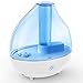 DONGSHEN Ultrasonic Cool Mist Humidifier 1.7L Capacity Diffuser Humidifiers for Bedroom Portable Personal Humidifier About 10-12 Hours, Automatically Shut-Off (White)