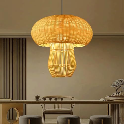 Lampe suspendue créative en forme de champignon pour une ambiance douce