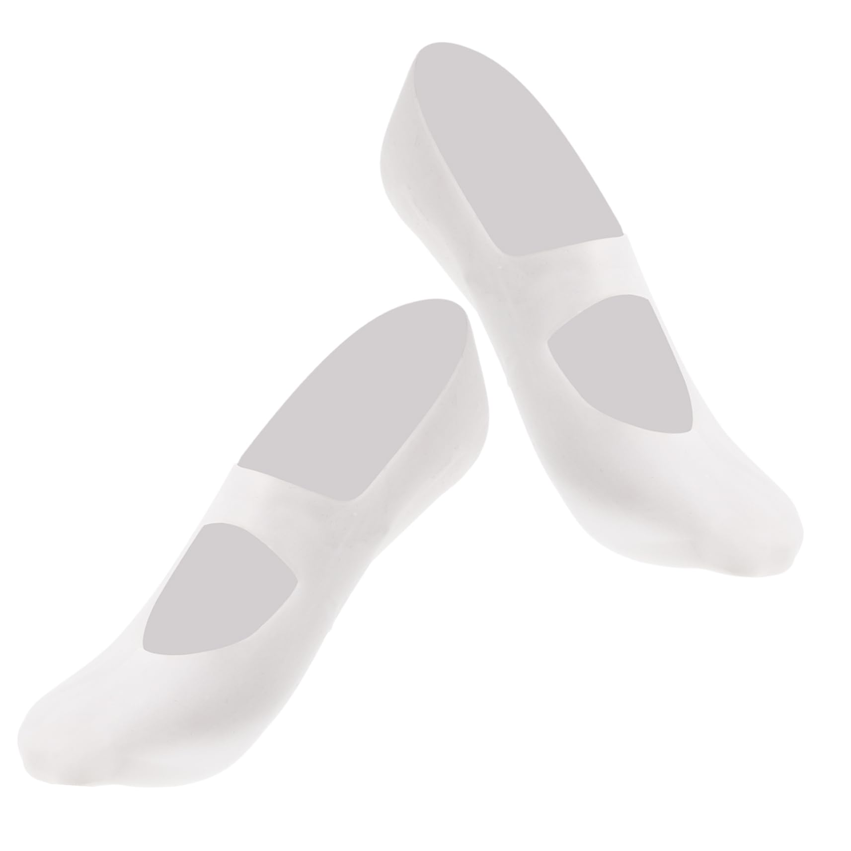 NOLITOY Womens White Socks Silicone Boat Socks Arch Support Durable Heat Resistant Easy On/Off