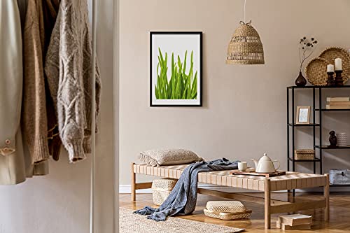 Cadre en Bois Herbe Verte 50x70 cm déco murale zen - 3