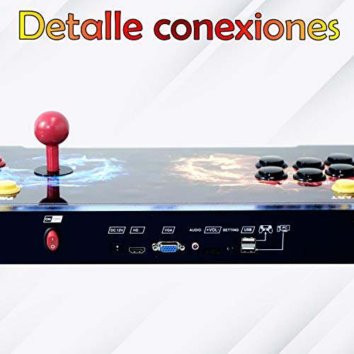 Unicview-Arcade-3D-Retro-Consola-Maquina-recreativa-Arcade-Joystick-Arcade-Versiones-Originales-3300-Juegos-Retro-Incluye-Juegos-2D-y-3D-Funcion-de-Guardar-Partida