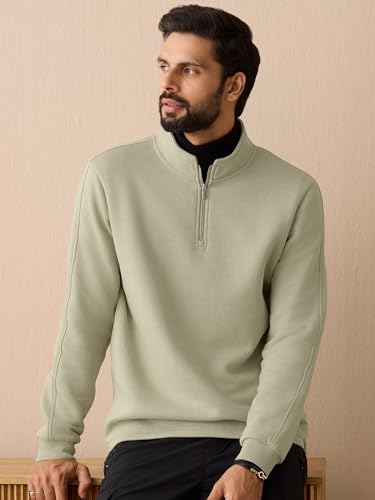 Image of XYXX IntelliSmooth Pulse Relaxed Fit Half-Zip Sweatshirt For Men