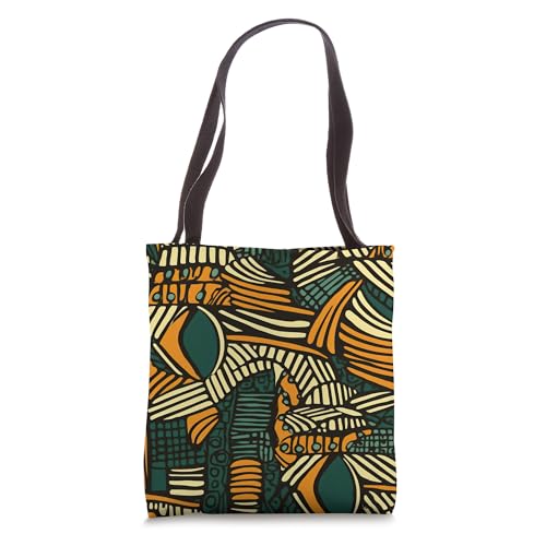 Bolsa Tote con Estampado Africano Ankara Colorido miniatura 1