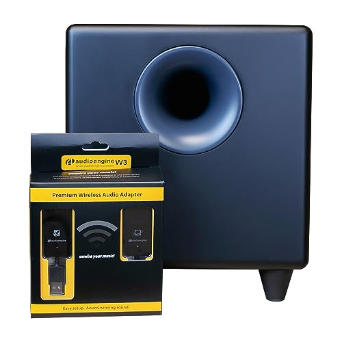 Image of Audioengine S8 250W Wireless Subwoofer Kit with Built-in Amplifier (Wireless Kit, Black)