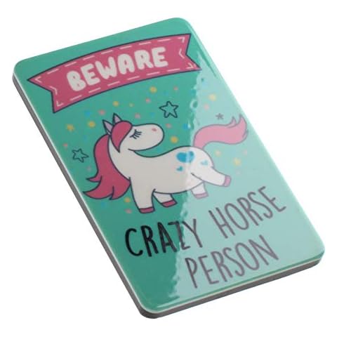 Beware Crazy Horse Person Magnet Gift Cover