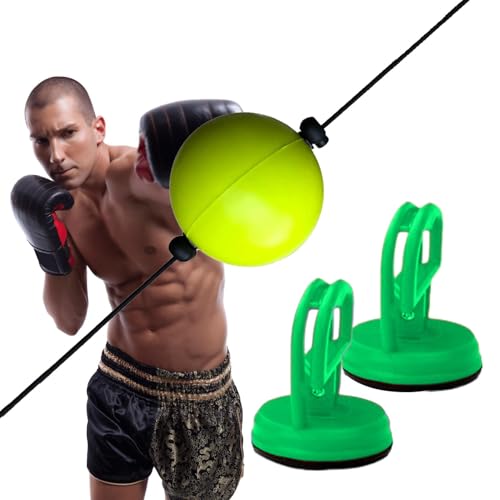 Pelota de boxeo reflejo, Bola de boxeo, Bola de boxeo de reflejo ligero, Bolsa de boxeo de doble extremo para interior, equipo de entrenamiento de boxeo con ventosa profesional