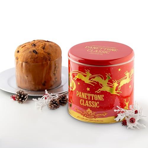 Chiostro di Saronno Panettone Artigianale Classico 1000 g, Lenta Lievitazione,