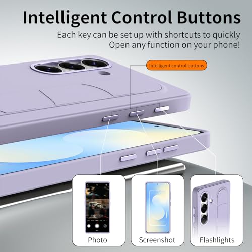 Image of for Samsung Galaxy S25 FE 5G with Smart Button, Standing Grip Phone Case with Kickstand, for Samsung S25 FE 5G Case Smart Button Cover | Hand Strap | Soft Touch | Stand Grip | Smart Butto