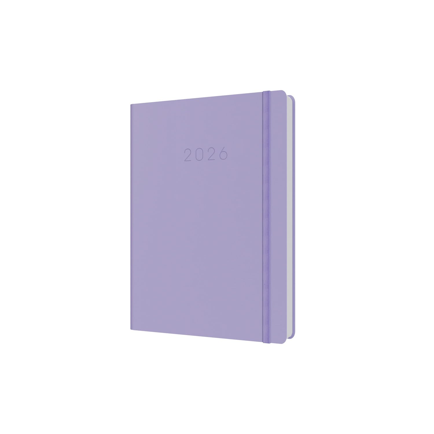 Collins - Legacy - 2026 12 Month Calendar Year Planner, Day-To-Page with 1/2 Hourly Appointments Diary, A5 Hard Cover - Lilac (CL51.55-26)
