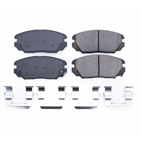 Image of PowerStop Front Brake Pads for Hyundai Azera 2006-11 |Sonata 2006-10 |Kia Amanti 2007-09 - Z17 Ceramic Brake Pads with Installation Hardware, 17-1125