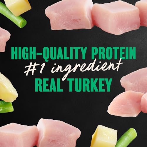 Image of Cesar Home Delights Wet Dog Food, Turkey & Potatoes, 3.5 oz, 24 Count | Real poultry #1 ingredient, 100% complete & balanced, easy to digest, no fillers, no artificial flavors, easy peel trays