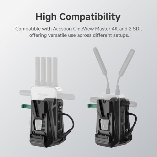 Placa de batería de montaje en V compacta con adaptador V-Lock CC para cámara ENG de vídeo 2