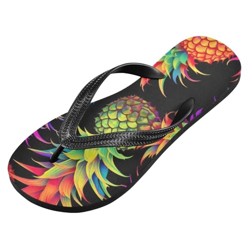 Womens Flip Flops Pineapple SummerNon-Slip Casual Beach Slippers Rubber Sandals214B2757