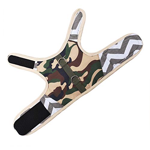 Image of Cat Harness and Leash for Walking Escape Proof Breathable Mesh Fabric, Camo Green, XX-Large, Adjustable Cat Walking Jackets with Handle, Padded Stylish Cat Vest