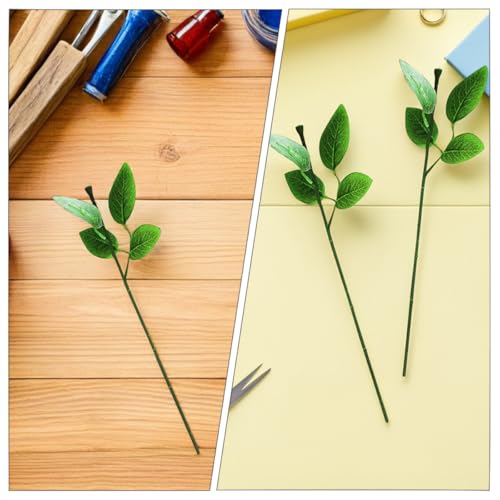 Tallos de rosas artificiales moldeables de 40 cm para arreglos estables sin marchitar 8