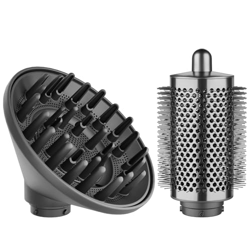 YTCHYYSK Large Round Volumizing Brush and Large Diffuser Nozzle Attachment for Dyson Airwrap