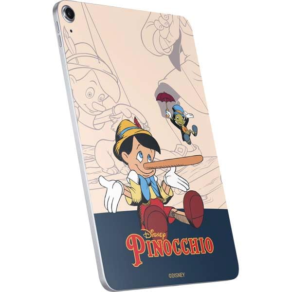 Skinit Decal Tablet Skin Compatible with iPad 11th Gen (2025) - Officially Licensed Disney Pinocchio and Jiminy Cricket Design