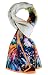 Salutto Women 100% Silk Scarves Monet Iris Garden Painted Scarf (7)