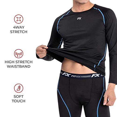 MAXHEAT Mens Thermal Underwear Long Johns Set with Fleece Lined3