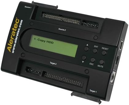 Aleratec 1:1 HDD Porta Cruiser Hard Disk Drive Duplicator 350108(Black)