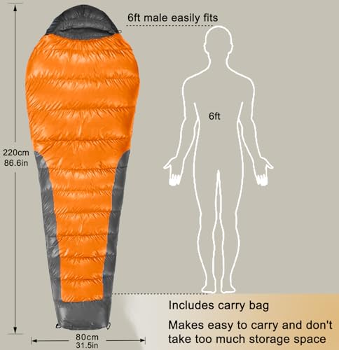 Saerovie HQB-23022 20 Degree Mummy Camping Sleeping Bag thumb #2