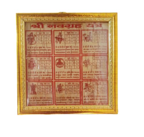PARIJAT HANDICRAFT Shree Navgrah (Nine Planet) Yantra Remove All Negative Effect of Planet
