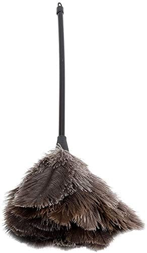 Plumero de Plumas de Avestruz - Mini trapeador de Plumas de Avestruz Reutilizable, Hecho a Mano, Lavable, para Libros, Teclado, Oficina, hogar, paño de Plumas de Avestruz, 15.74 Pulgadas