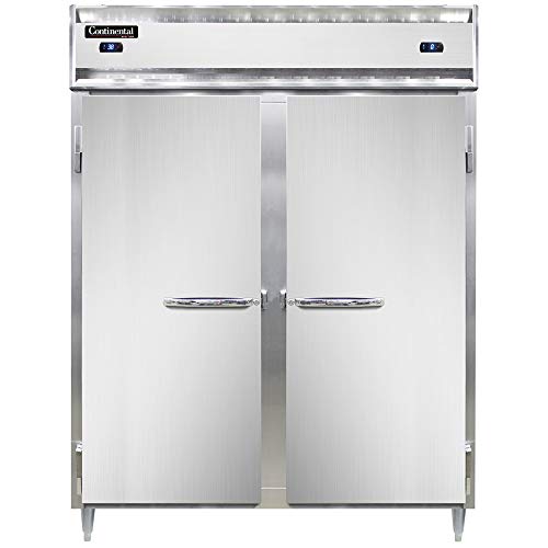 Continental Refrigerator DL2RFE-SS-PT Designer Line Extra-Wide Two Section Pass-Thru Refrigerator/Freezer, 57