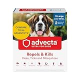 Advecta Ultra Flea and Tick Prevention for Dogs - Dog and Puppy Treatment and Control - Mosquito Repellent - XL, Fast Acting Waterproof Topical Drops, 2 Month Supply