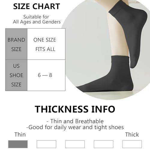 Wildarms Womens Cotton Dress Socks - Soft Thin Crew Socks for Business Trouser Casual Everyday Wear 6 Pairs2