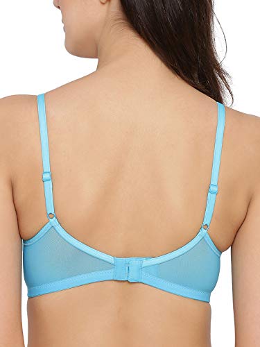 Image of Clovia Net Women's Soft Cup Padded Non Wired Non-Wired Bra (Br1866L1832B)