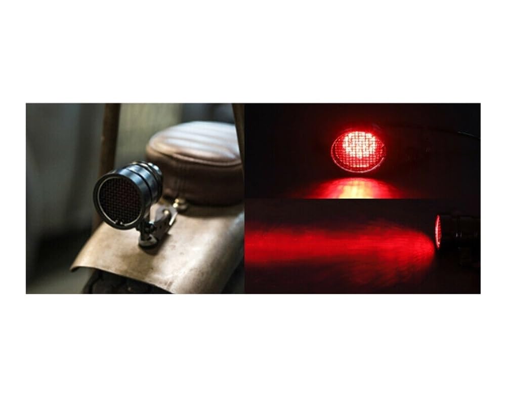 Luce di Stop A LED Universale da 12 V per Moto Luce Freno Targa Fanale Posteriore per Sportster Bobber E Chopper.(Color-02)