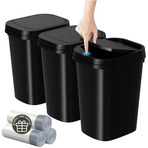 KSSKSS 3 Pack Slim Trash Can Cover