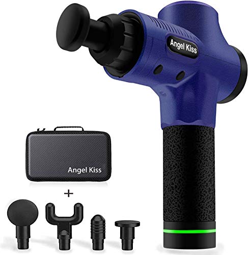 Massage Gun - Angel Kiss Handheld Deep Tissue Muscle Percussion Massager for Pain Relief - 4 Heads 3 - //coolthings.us