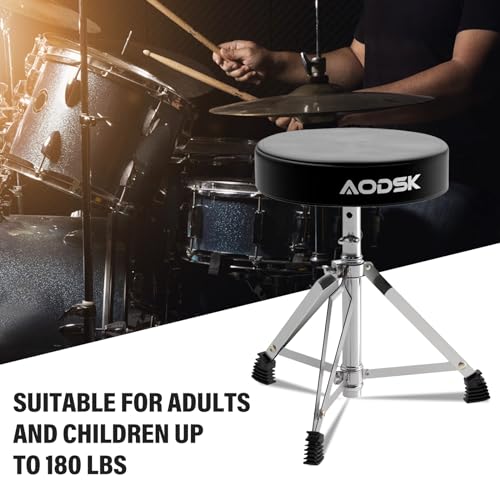 Aodsk DP-27 Drum Throne, Padded Foldable Seat Chair thumb #4
