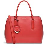 RADLEY London Liverpool Street 2.0 Women's Medium Leather Ziptop Satchel Bag, Begonia
