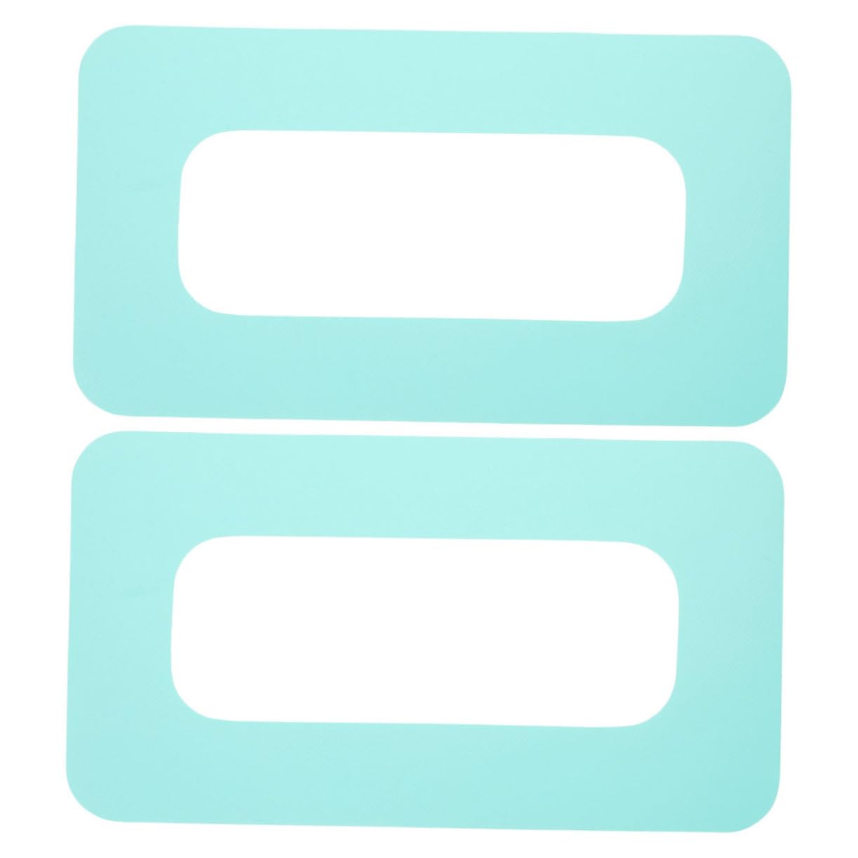 Abaodam 2pcs Surfboard Fin Box Patches Light Green Paddle Board Repair Accessories Weatherproof Connection for Enhanced Stability Precision Fit for Sup and Surfboards