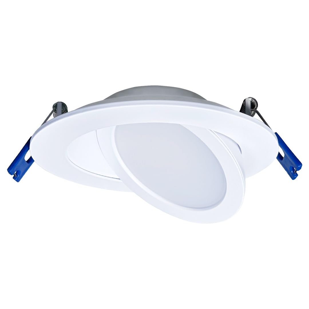 Leviton DAR40-S1W 4" Round Slim Adjustable Downlight, White-image-32