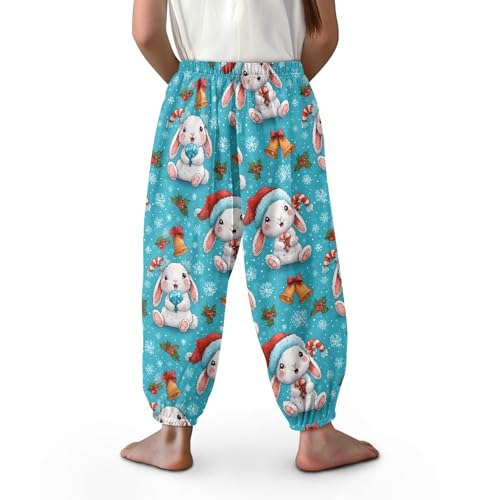 Image of Unisex Little Kids Yoga Trousers Bohemian Beach Pants Baggy Harem Activewear for Boys and Girls Age 3-10