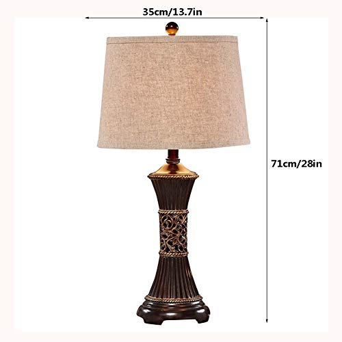 Lampe de lecture européenne avec base résine sculptée - 6