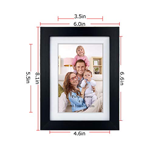 image for Giftgarden Picture Frames 4x6, Display 4x6 Pictures with Mat or 5x7 wi