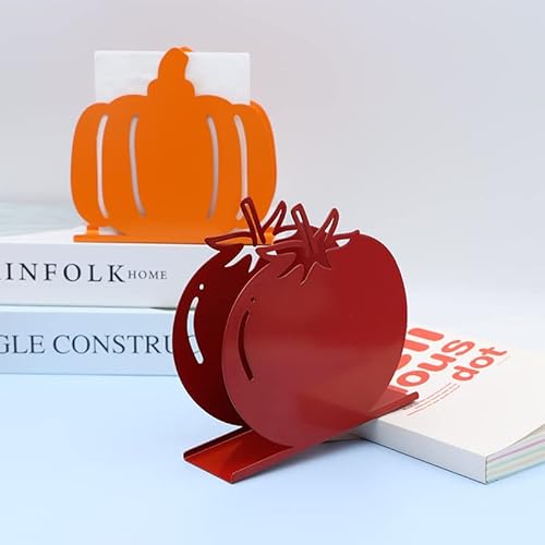 Tiecawk 2023050902 Napkin Holders For Tables Fruit Vegetable Shape Napkin Holders Metal Napkin Stand Holder Freestanding Tissue Box thumb #2
