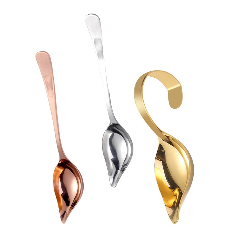 3pcs Spoon Sauce Precision Decorating Spoon Sauce Dressing Spoons Sauce Drizzle Spoon Kitchen Gadget Coffee Art Draw Tool Painting Spoon Hotel Drawing Spoon Culinary Spoon for Home