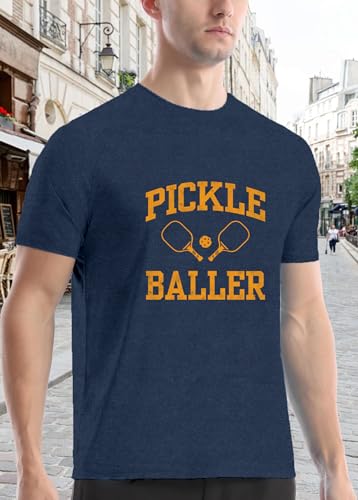Image of Mens P-Ball Shirt Pickleball Player Themed Tee Tops
