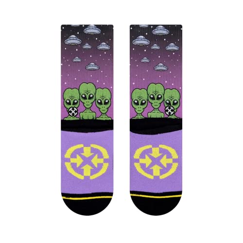 MERGE4 Colby Phillips Visitors Youth Socks for Boys and Girls Cool Alien Durable Long Lasing Compression Socks3