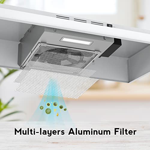 image for FIREGAS Range Hood 30 inch Under Cabinet Range Hood with 2 Speed Exhau