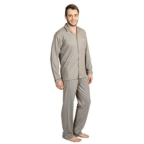 Image of Men's Cotton Blend Striped Pyjama Set Pack of 1